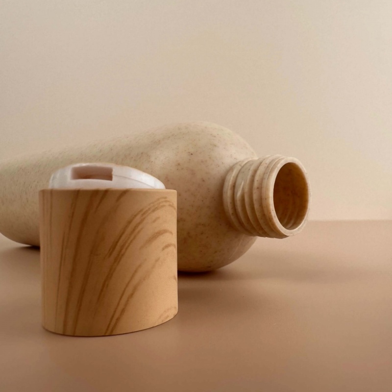Wheat Straw Plastic Biodegradable Shampoo Bottles