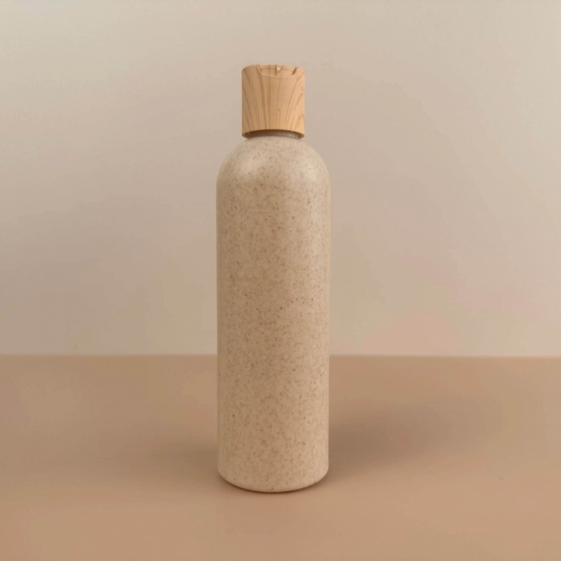 Wheat Straw Plastic Biodegradable Shampoo Bottles