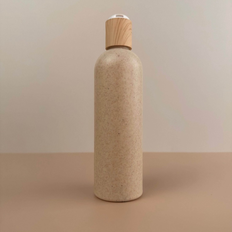 Wheat Straw Plastic Biodegradable Shampoo Bottles