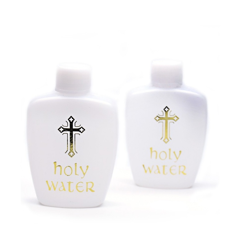 60ml,100ml,250ml Holy Water Bottles (Plastic Bottles with Crosses) For Holy Water Baptism