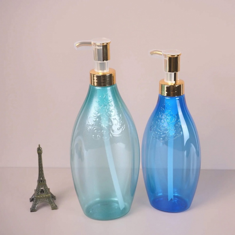 Wholesale Bulk Blue Empty 8 Oz Shampoo Lotion Pump Bottle