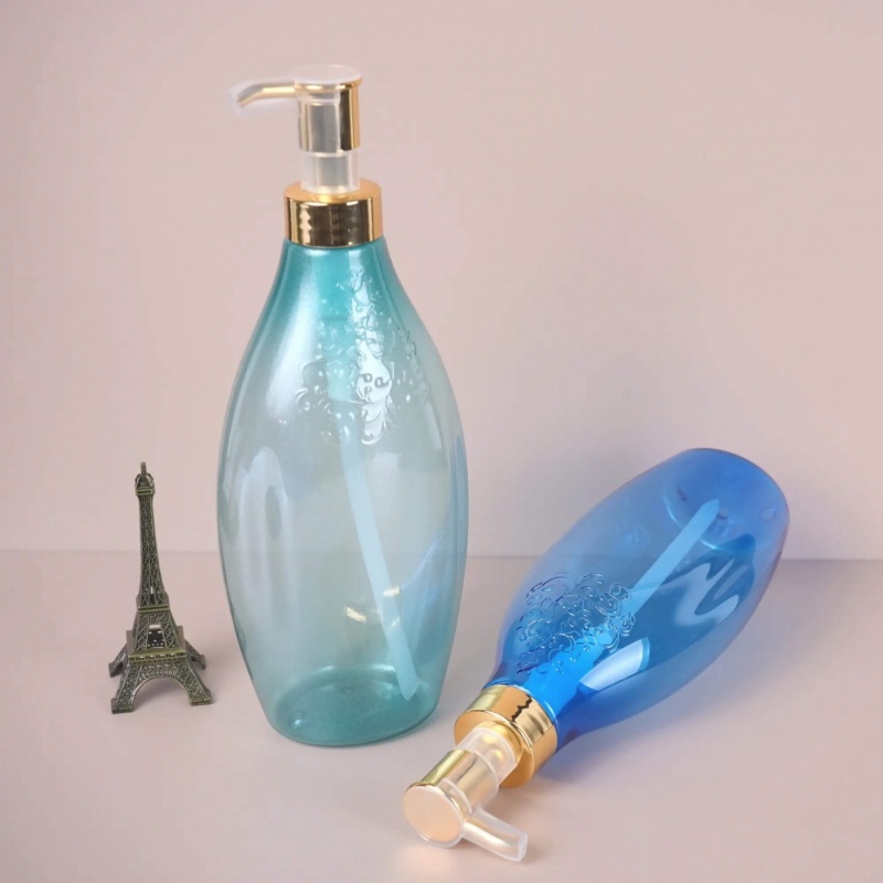 Wholesale Bulk Blue Empty 8 Oz Shampoo Lotion Pump Bottle