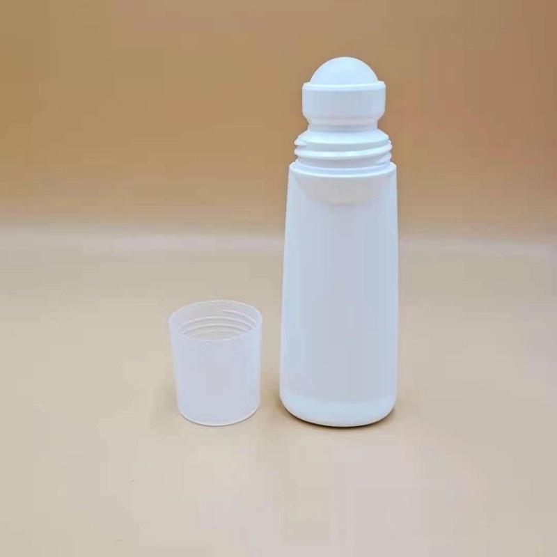 Empty Plastic White Black Ball Squeezing Tube