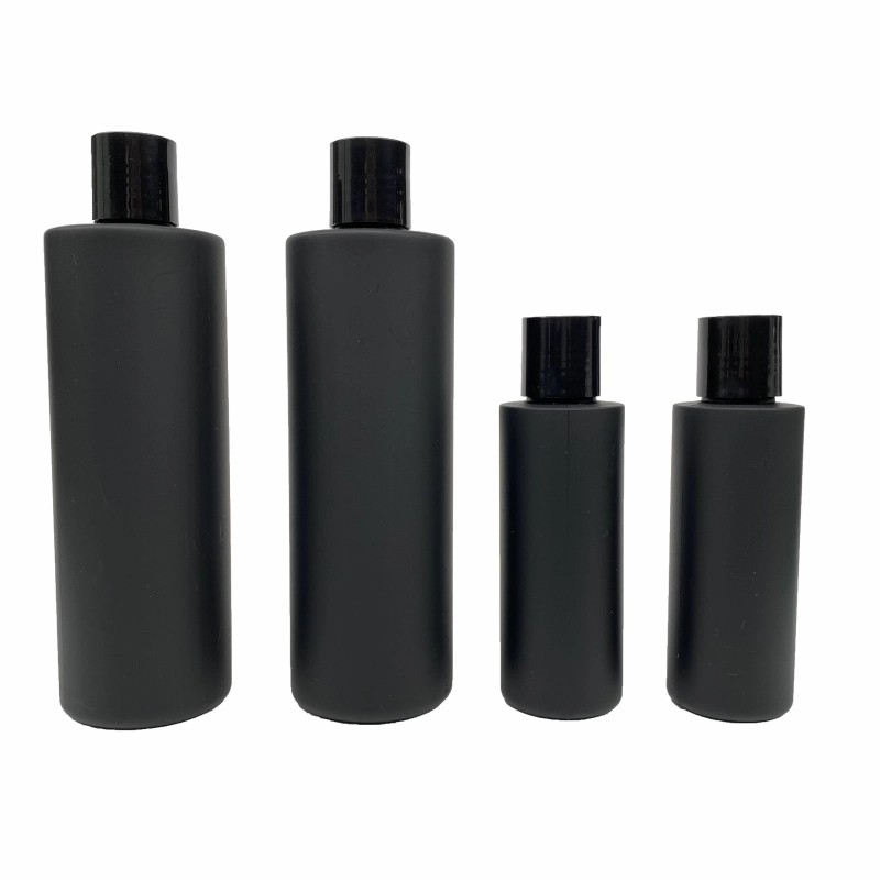 Custom Frosted Spray Flat Shoulder Cylindrical PCR Bottles