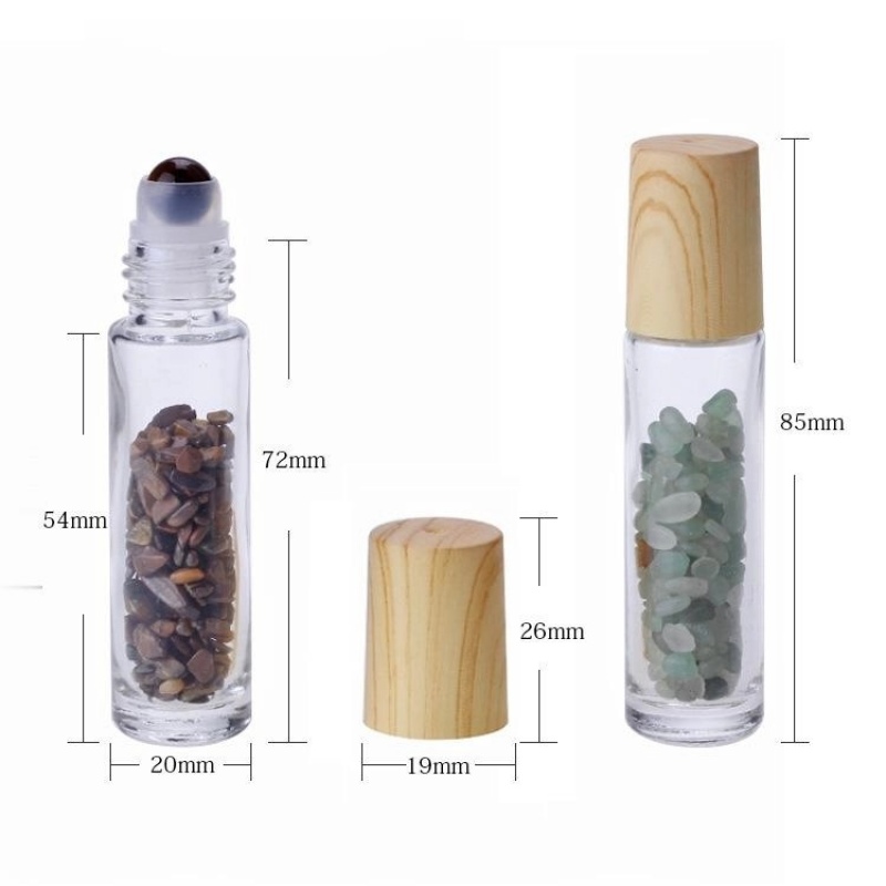 Elegant Transparent Jade Ball Bamboo Rolling Ball Bottle