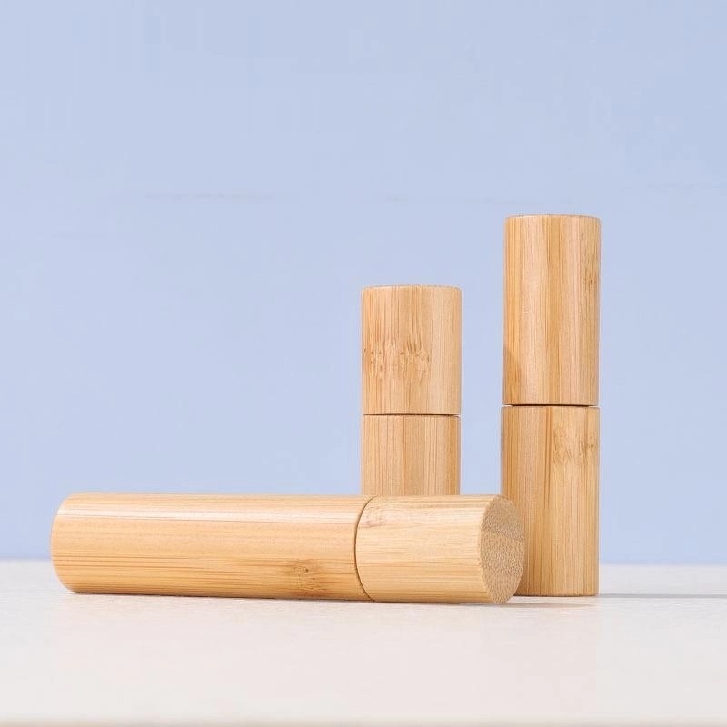 Bamboo Made Essential Oil Rolling Ball Bottle With Stainless Steel Roll On Ball