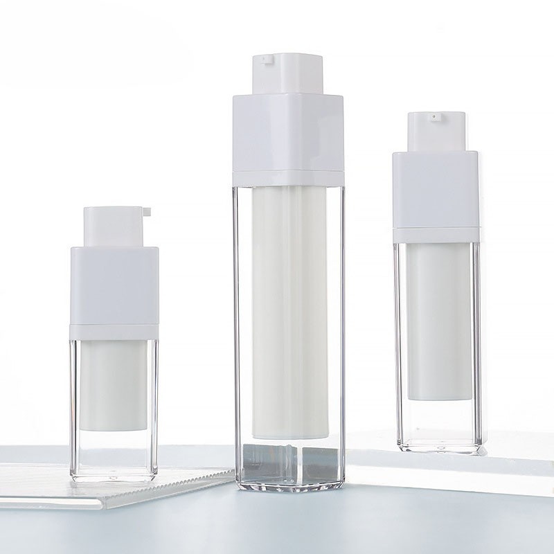 15ml 30ml 50ml Square airless Lotion Bottle Foundation Serum Bottle