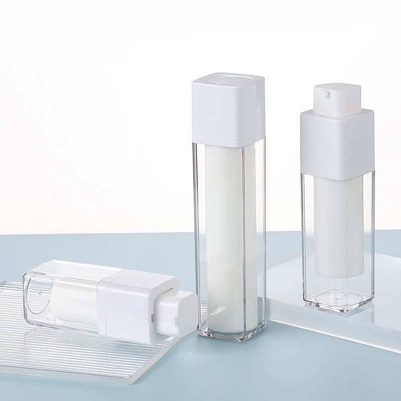 15ml 30ml 50ml Square airless Lotion Bottle Foundation Serum Bottle