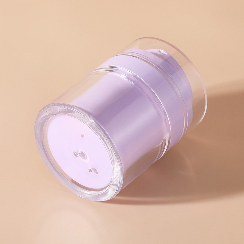 Customized 15/30/50/100ml PP Plastic Push-Type Duckbill Vacuum Cream Bottle Cosmetics Lotion Container