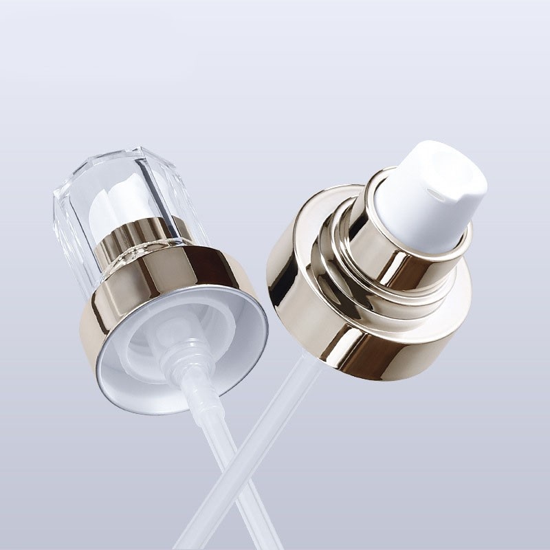 100/120/150ml frosted PET plastic gold-plated pump lotion bottle