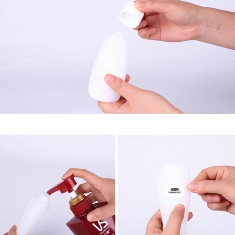 Velvet 30~200ml Travel-Sized Bottles For Cosmetics, Facial Cleanser, Body Wash, Flip-Top Lotion Dispensers