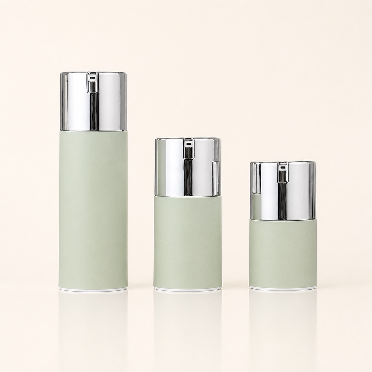 10ml 15ml 30ml 50ml U Shape 1oz 30ml Matte White Frosted BPA Free AS Plastic Empty Cosmetic 1OZ Airless Lotion Pump Bottle