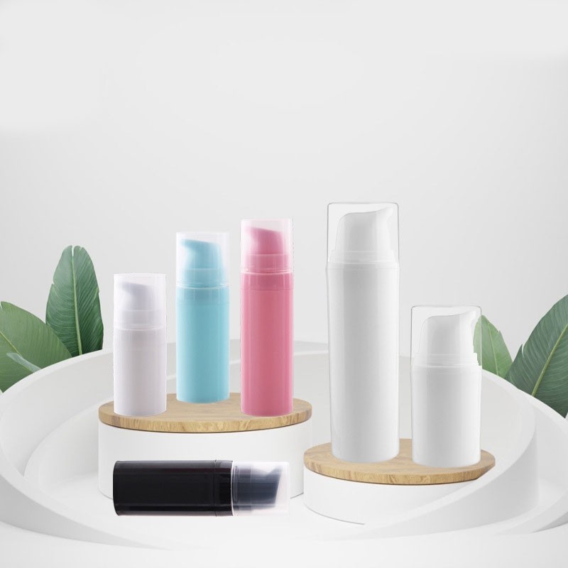 PP snap-lock airless bottle for lotion dispensing (5ml-150ml), eye cream bottle, and foundation bottle.