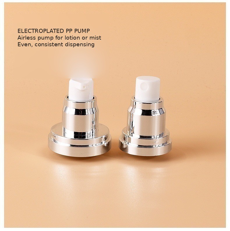 Portable Silver Transparent Round Vacuum 15ml 30ml 50ml 80ml 100ml Emulsion Spray Plastic Airless Lotion Cream Pump Bottle