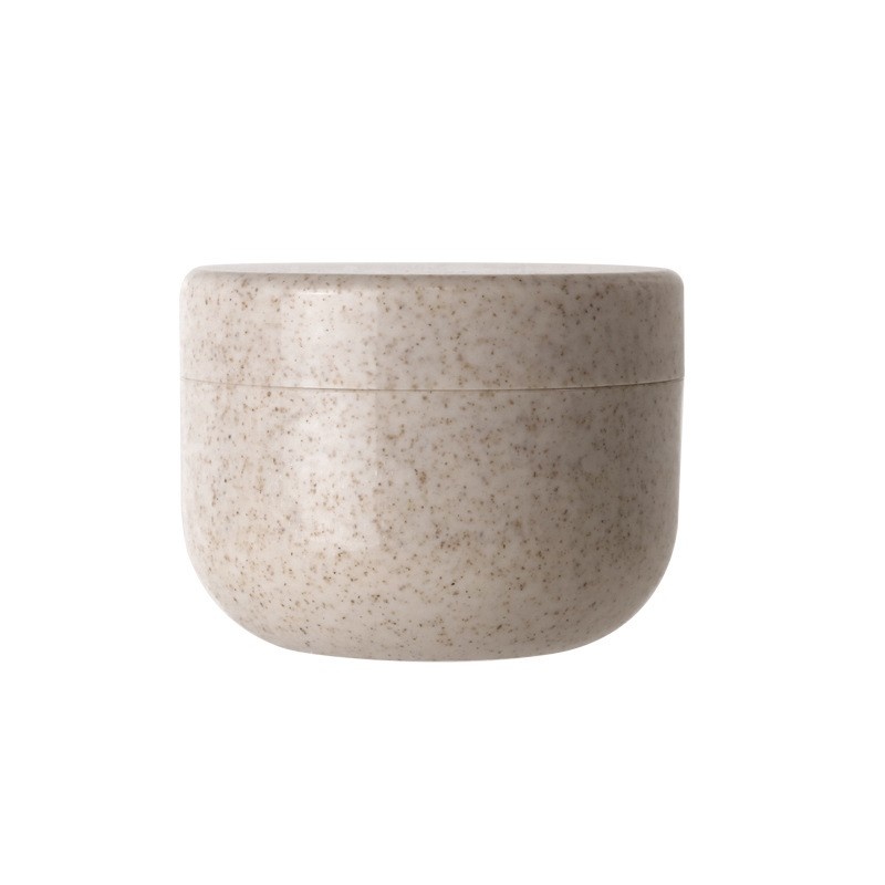 Wheat Straw Environmental Material Degradable Cream Bottle Injection Cream Jar Round Bottom Mask Bottle Cosmetic Packaging Jar