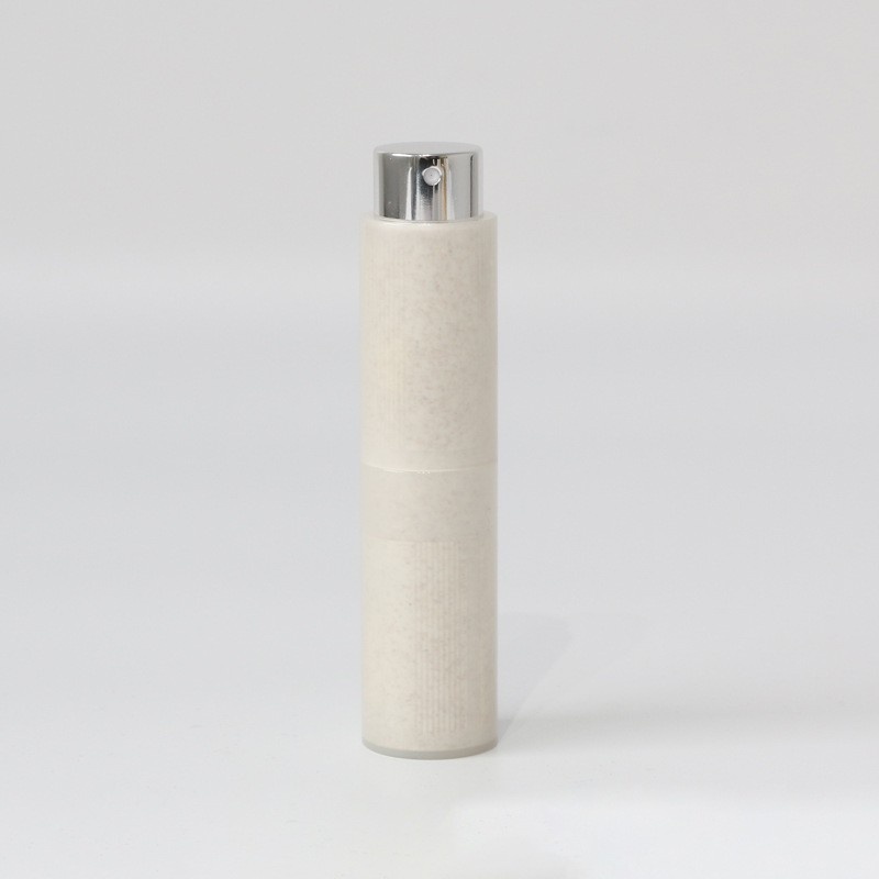 Discount Wholesale Wheat Straw Small Spray Bottle White Pla Biodegradable Dispenser Bottle 10ml Rotary Spray Bottle