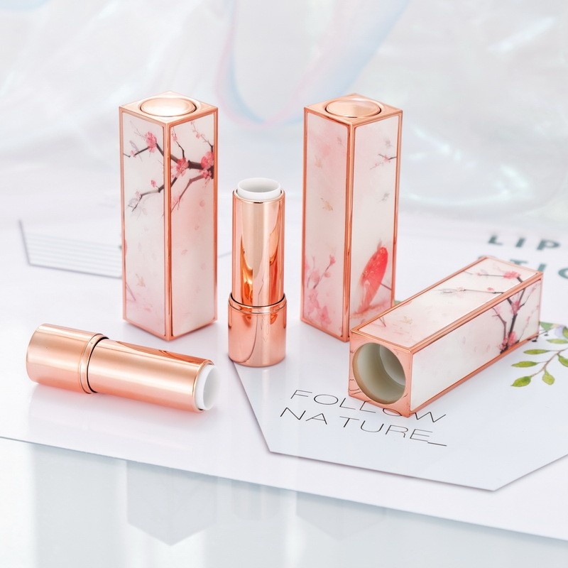 Hot-selling empty lipstick tubes in various sizes square and round lipstick tubes
