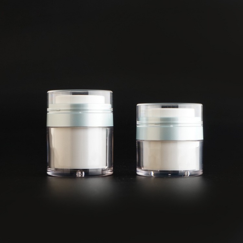 PCR material cosmetics bottle circular press vacuum bottle 30g50g central discharge vacuum lock fresh bottle