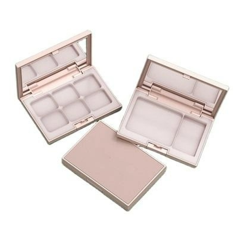 Cushion Compact - Dual-color Eyebrow Powder Cushion Compact with Double-ended Brush