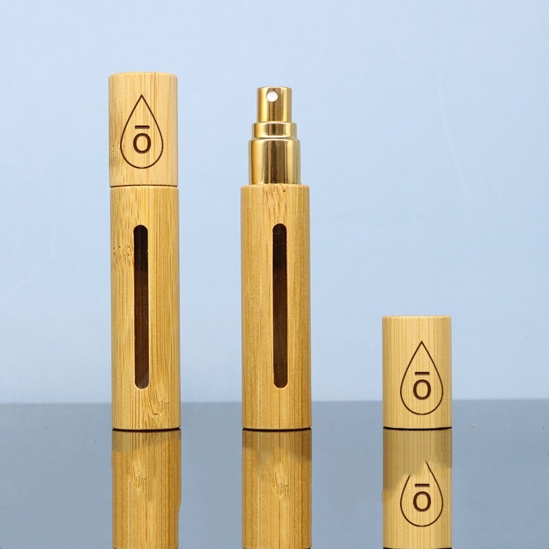 Bamboo Wood 5ml10ml Spray Bottle Perfume Bottle Essential Oil Bottle Bamboo Natural Bamboo Perfume Bottle