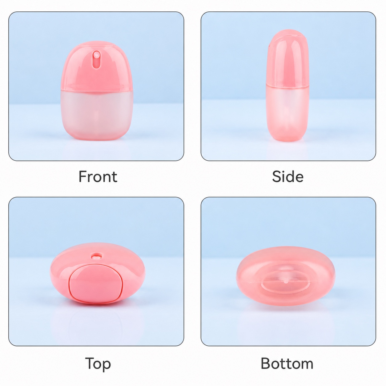 Plastic Bamboo Press Half Cover Nozzle Atomizing Nozzle Pure Dew Toner Water Perfume Fine Mist Nozzle