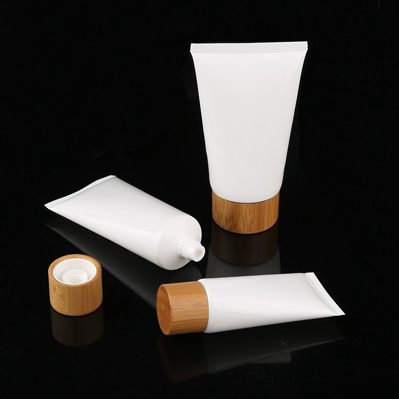 50g 100g 120g 150g Bamboo Cap Hose Bottle Pe Face Wash In Bottle Sunscreen Travel Set