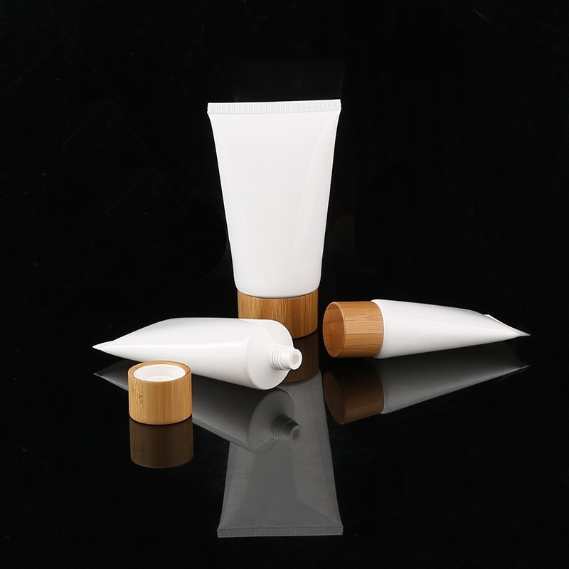 50g 100g 120g 150g Bamboo Cap Hose Bottle Pe Face Wash In Bottle Sunscreen Travel Set
