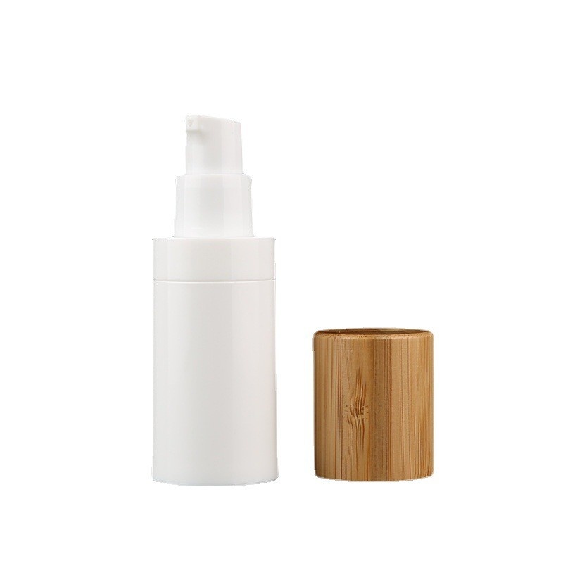 20ml 30ml 40ml 50ml Bamboo Pp Vacuum Bottle Essence Bottle Emulsion Bottle Packaging Material