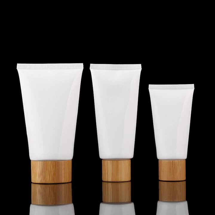50g 100g 120g 150g Bamboo Cap Hose Bottle Pe Face Wash In Bottle Sunscreen Travel Set