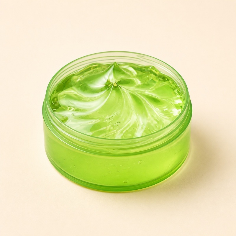 300g Green Straight Round Plastic Packing Jar Cosmetic Cream Aloe Vera Gel Empty Mask Jar