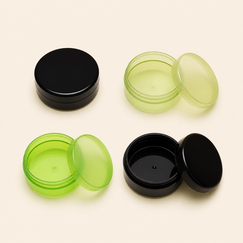 300g Green Straight Round Plastic Packing Jar Cosmetic Cream Aloe Vera Gel Empty Mask Jar