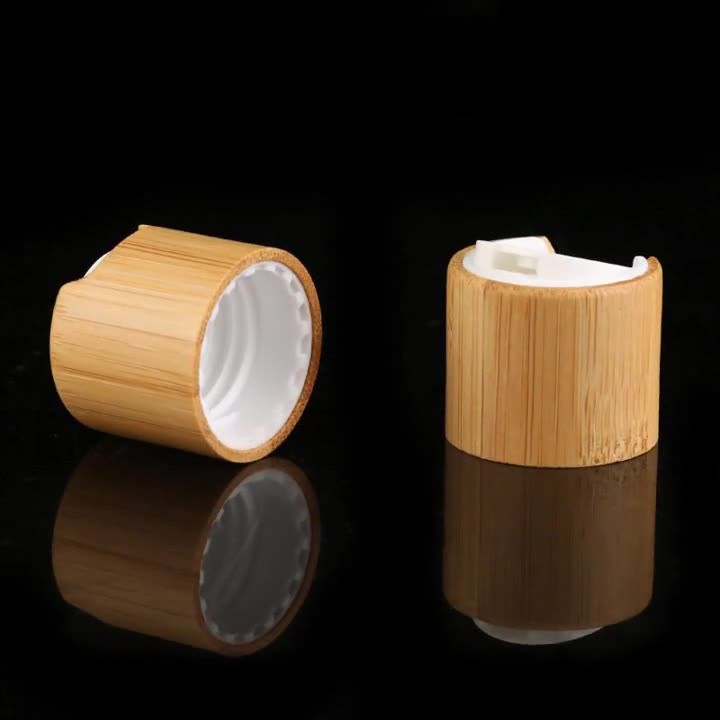 Daily Chemical Packaging 24 Teeth Bamboo Wood Cap 24_410 Conditioner Bottle Cap Bamboo Cap
