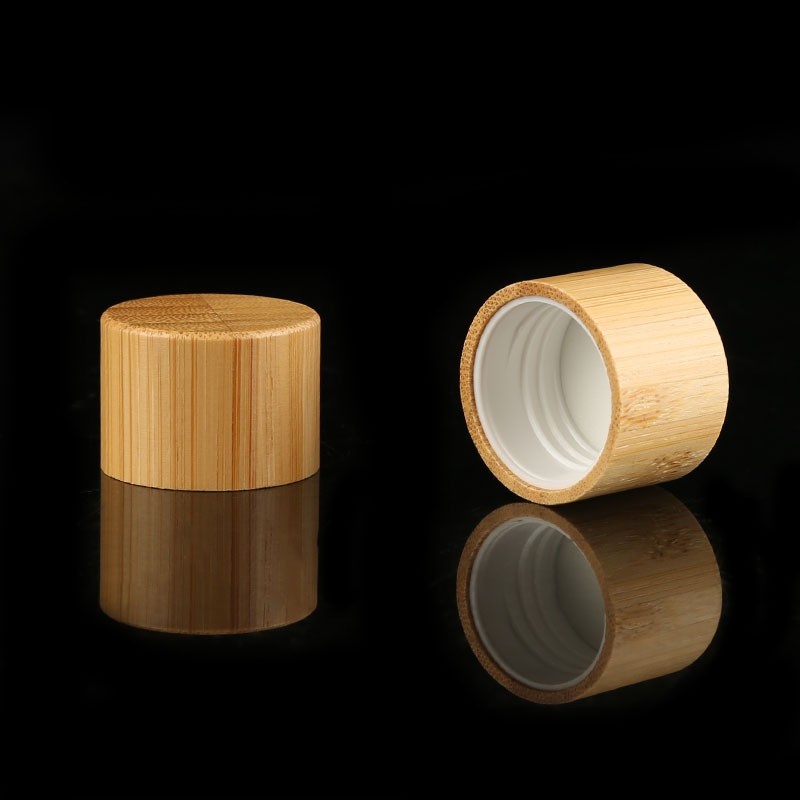 Skin Care Product Package 24_410 Package Bamboo Thread Flat Cap 24 Caliber Screw Cap Shampoo Shower Gel Bottle Cap