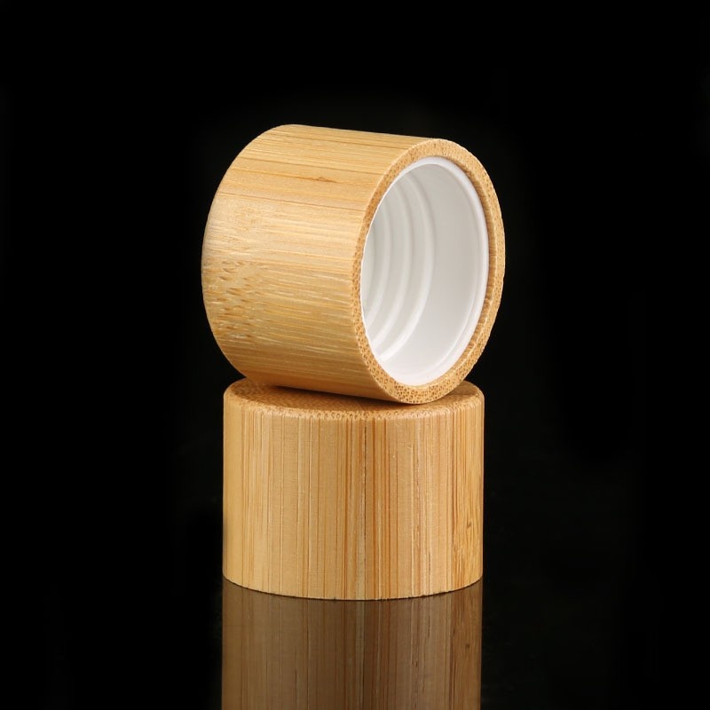 Skin Care Product Package 24_410 Package Bamboo Thread Flat Cap 24 Caliber Screw Cap Shampoo Shower Gel Bottle Cap