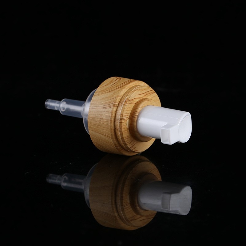 42_410 Water Transfer Wood Grain Press Foam Pump Head Face Wash Body Wash Pump Head 42 Teeth Mousse Foam Pump