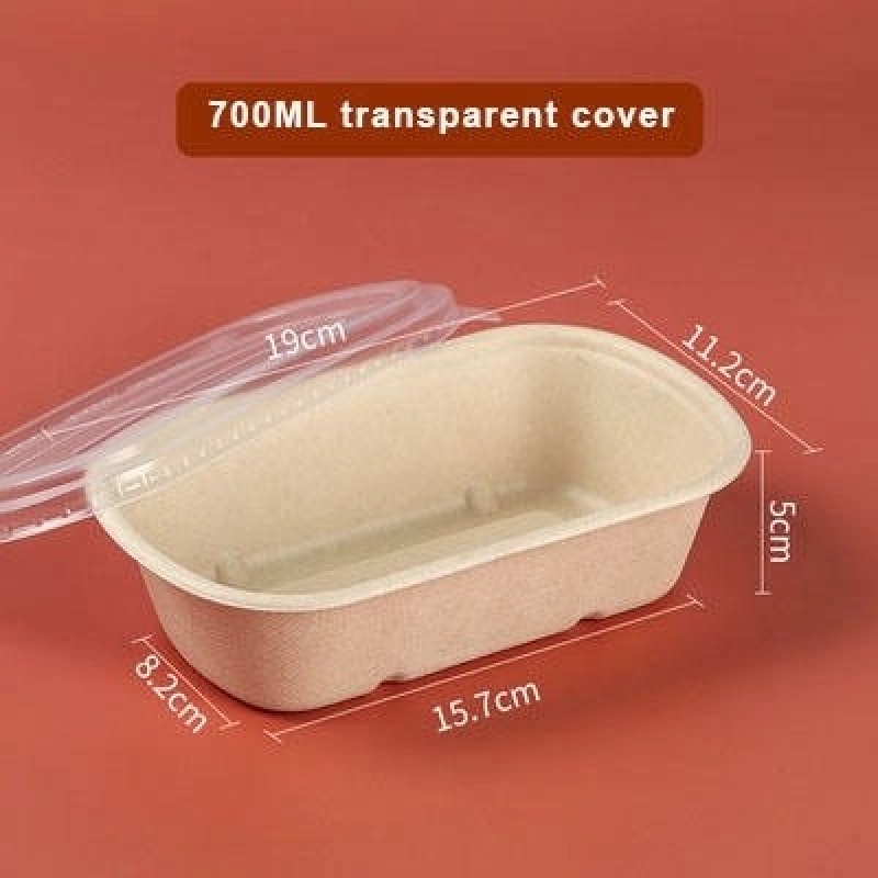 Recyclable PCR Wheat Straw Lunch Box