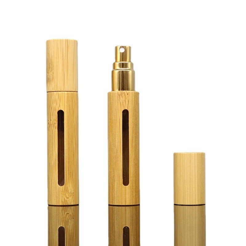 Bamboo Wood 5ml10ml Spray Bottle Perfume Bottle Essential Oil Bottle Bamboo Natural Bamboo Perfume Bottle