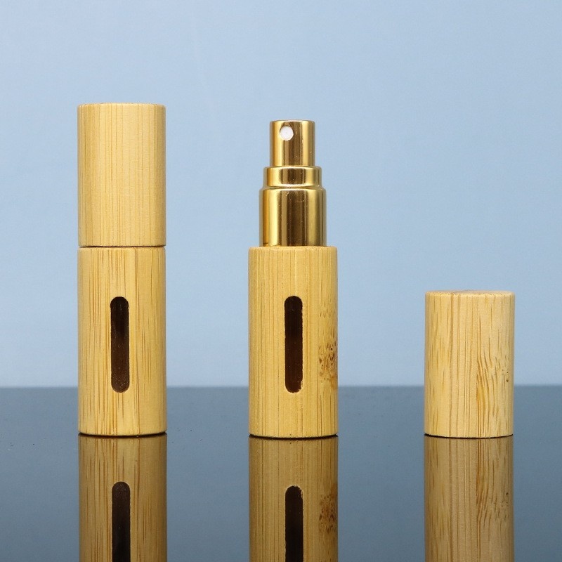 Bamboo Wood 5ml10ml Spray Bottle Perfume Bottle Essential Oil Bottle Bamboo Natural Bamboo Perfume Bottle