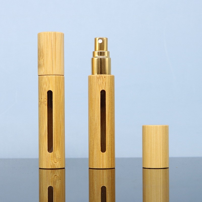 Bamboo Wood 5ml10ml Spray Bottle Perfume Bottle Essential Oil Bottle Bamboo Natural Bamboo Perfume Bottle