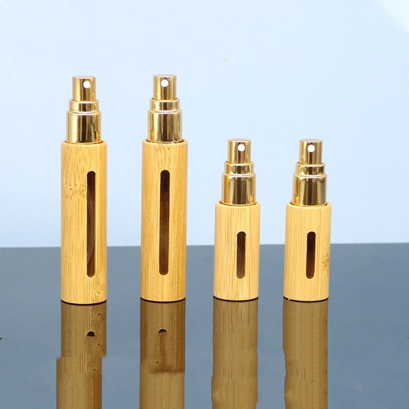 Bamboo Wood 5ml10ml Spray Bottle Perfume Bottle Essential Oil Bottle Bamboo Natural Bamboo Perfume Bottle