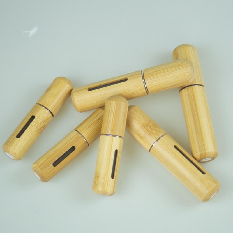 Bamboo And Wood Perfume Bottom Bottle Bamboo Shell Direct Perfume Bottle Spray Bottle Perfume 5ml 8ml