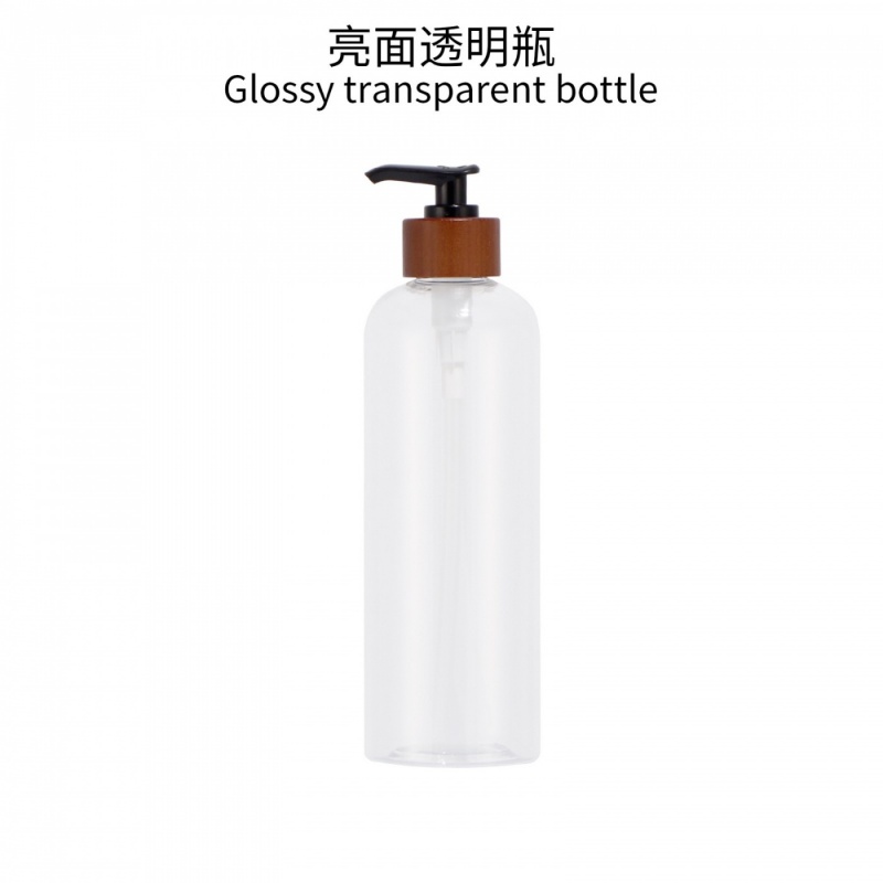 Stock 500ml Black Hand Sanitizer Bottle Pet Plastic Emulsion Bottle 300ml Shower Gel Bottle