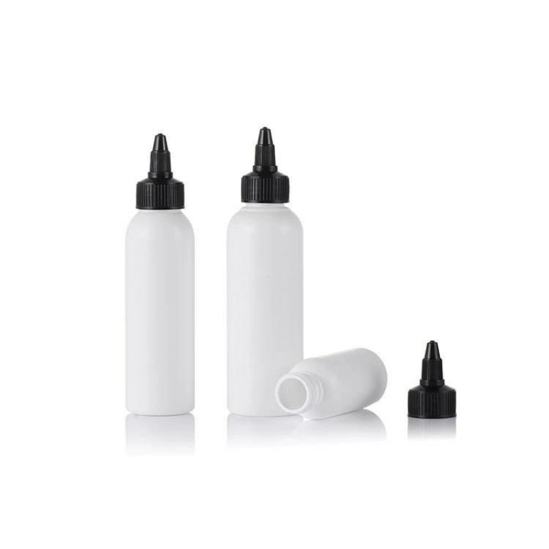 PET 100ml/500ml transparent bottles, pointed spout squeeze bottles