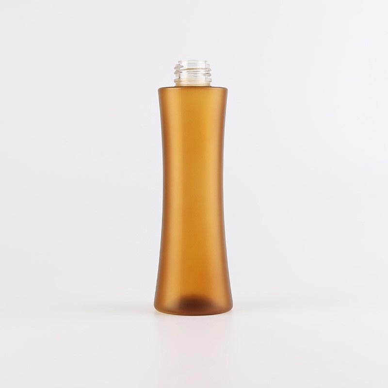180ml Bamboo Wood Brown Shower Gel Bottle Frosting Brown Emulsion Bottle Pet Pump Bottle Daily Chemical Supplies Package Material