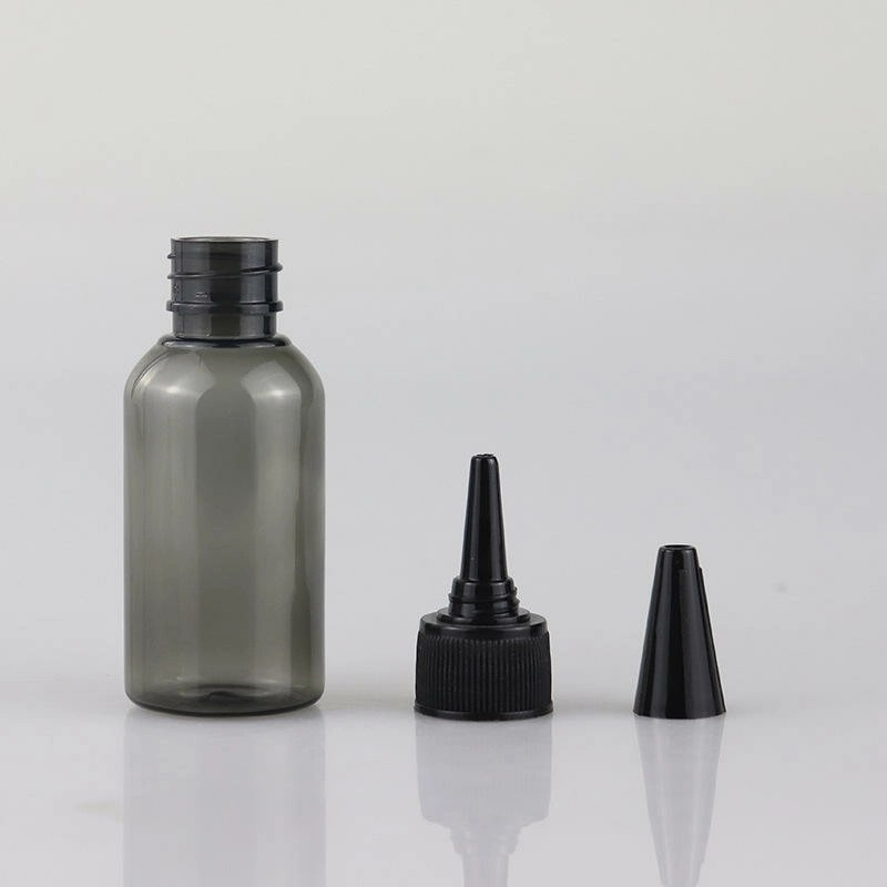 Pet Black Transparent Plastic Small Squeeze Bottles