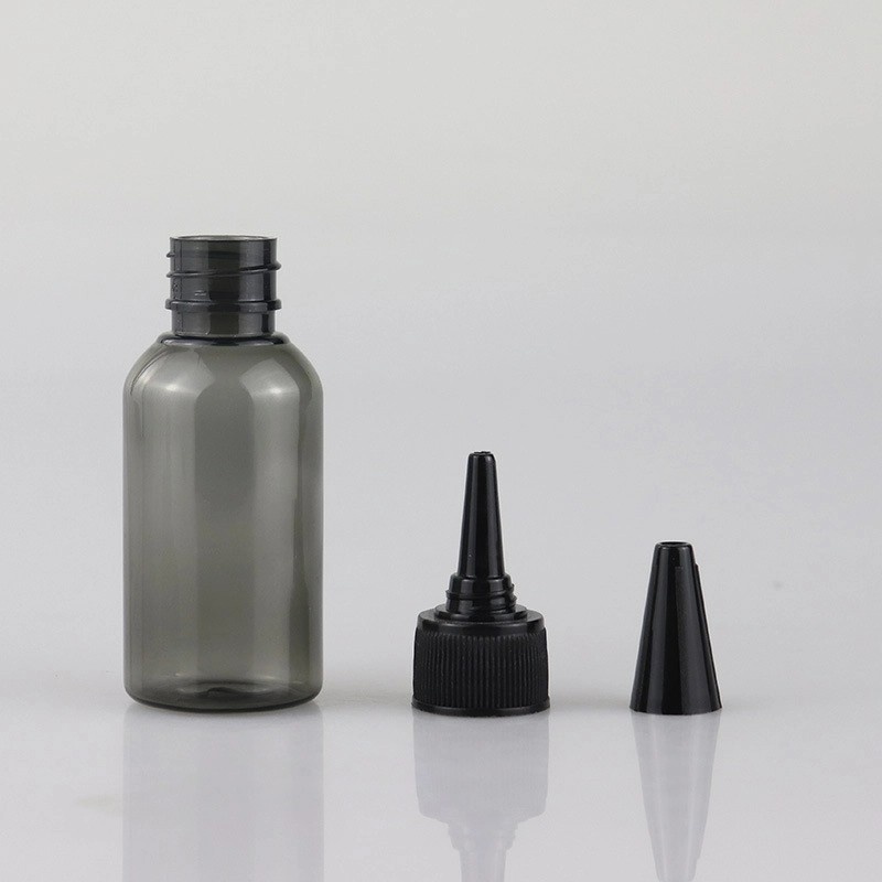 Pet Black Transparent Plastic Small Squeeze Bottles