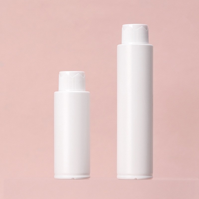New 25-45ml Matte White Replaceable Inner Bladder Rotating Vacuum Bottle Emulsion Press Bottle With Inner Bladder Small Sample Bottle