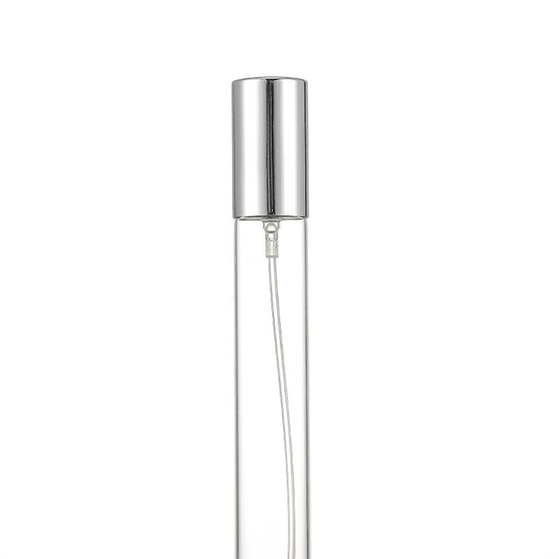 Perfume dispenser, transparent glass cosmetic bottle, 10ml pull-out cap, hydrating, sunscreen, pump spray bottle