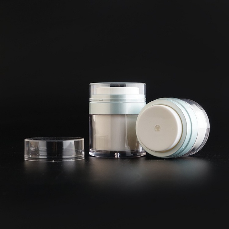 PCR material cosmetics bottle circular press vacuum bottle 30g50g central discharge vacuum lock fresh bottle