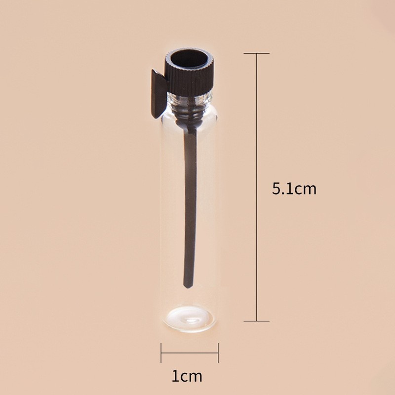 1ml/2ml transparent amber dropper bottle, perfume/essential oil sample bottle, small capacity amber glass dispensing bottle